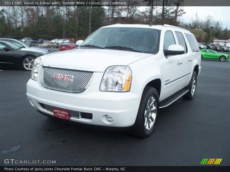 Summit White / Cocoa/Light Cashmere 2011 GMC Yukon XL Denali AWD