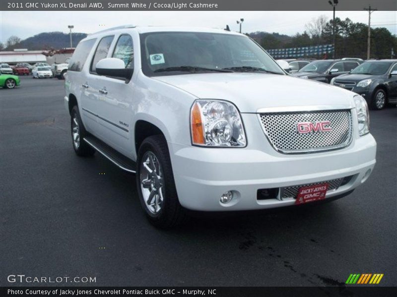 Summit White / Cocoa/Light Cashmere 2011 GMC Yukon XL Denali AWD