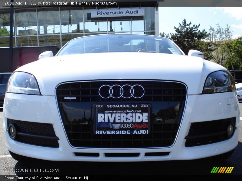 Ibis White / Madras Brown 2008 Audi TT 3.2 quattro Roadster