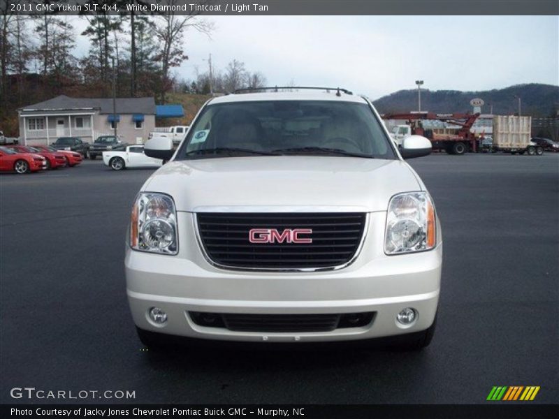 White Diamond Tintcoat / Light Tan 2011 GMC Yukon SLT 4x4