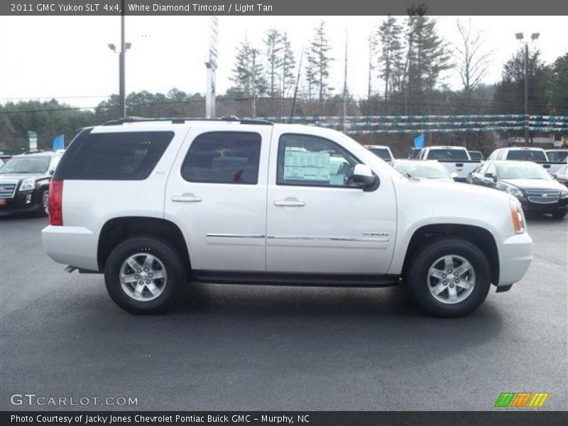 White Diamond Tintcoat / Light Tan 2011 GMC Yukon SLT 4x4