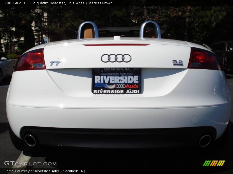 Ibis White / Madras Brown 2008 Audi TT 3.2 quattro Roadster