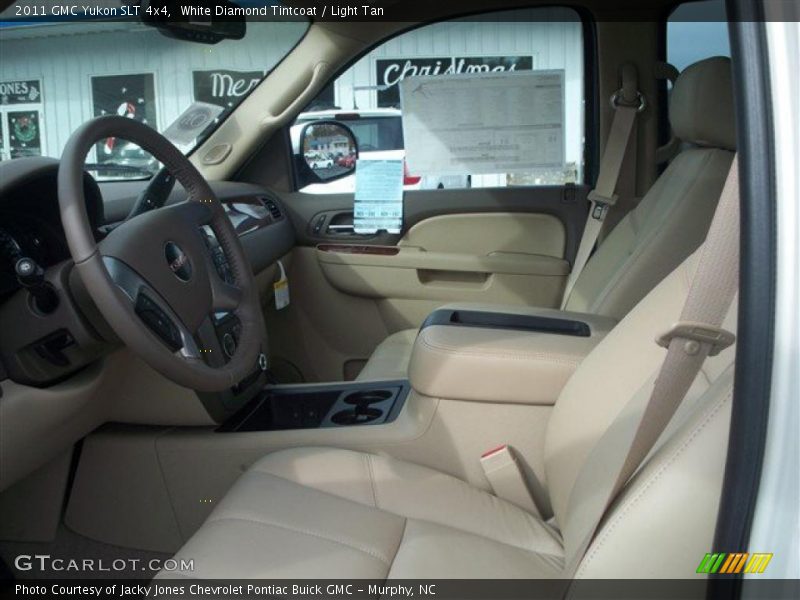 White Diamond Tintcoat / Light Tan 2011 GMC Yukon SLT 4x4
