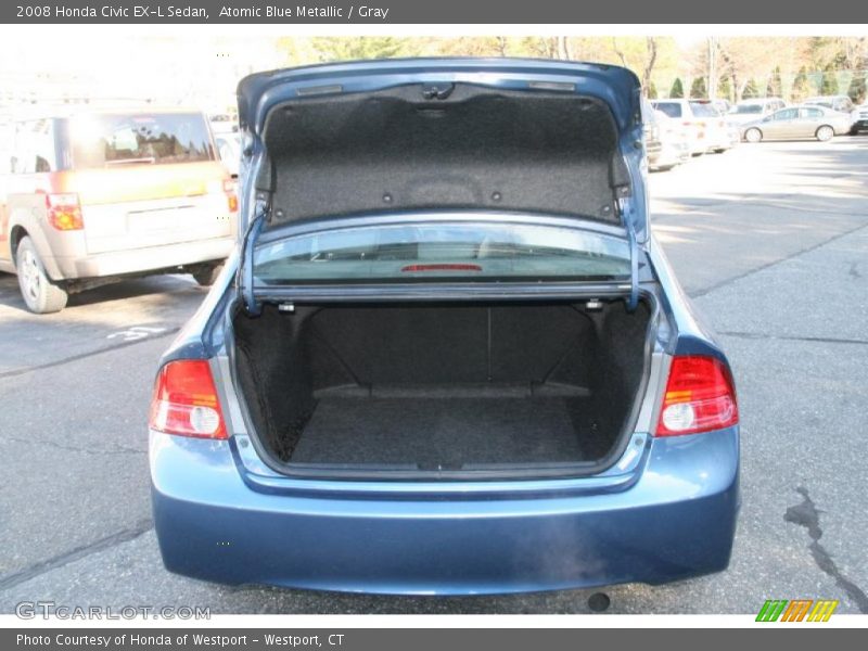Atomic Blue Metallic / Gray 2008 Honda Civic EX-L Sedan