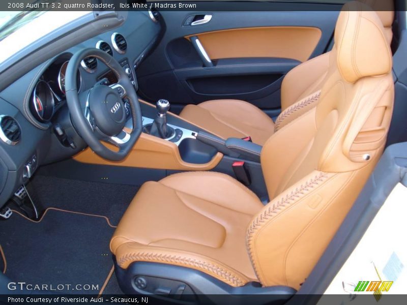Ibis White / Madras Brown 2008 Audi TT 3.2 quattro Roadster