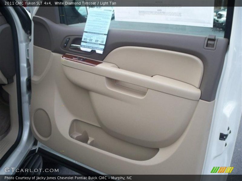 White Diamond Tintcoat / Light Tan 2011 GMC Yukon SLT 4x4