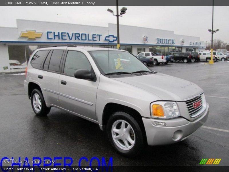 Silver Mist Metallic / Ebony 2008 GMC Envoy SLE 4x4