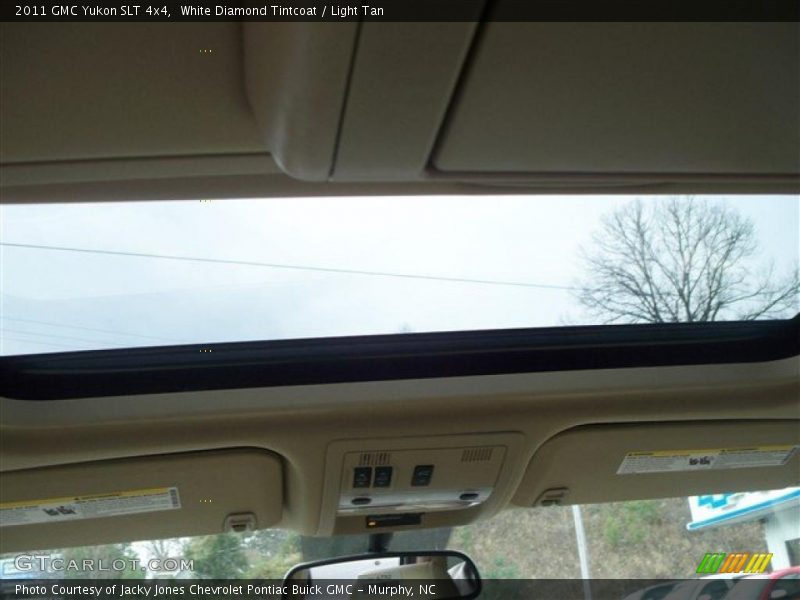 White Diamond Tintcoat / Light Tan 2011 GMC Yukon SLT 4x4