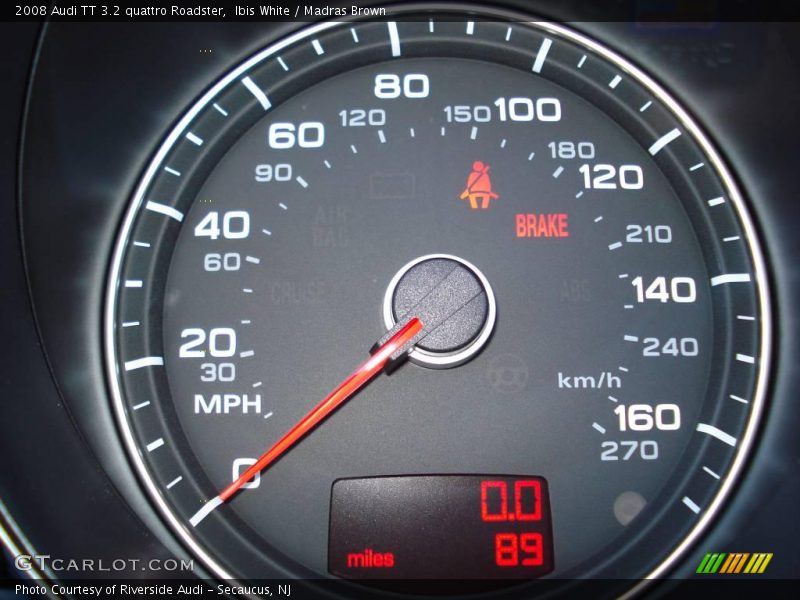 Ibis White / Madras Brown 2008 Audi TT 3.2 quattro Roadster