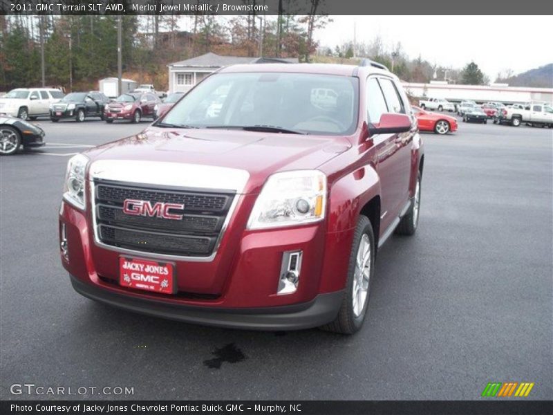 Merlot Jewel Metallic / Brownstone 2011 GMC Terrain SLT AWD