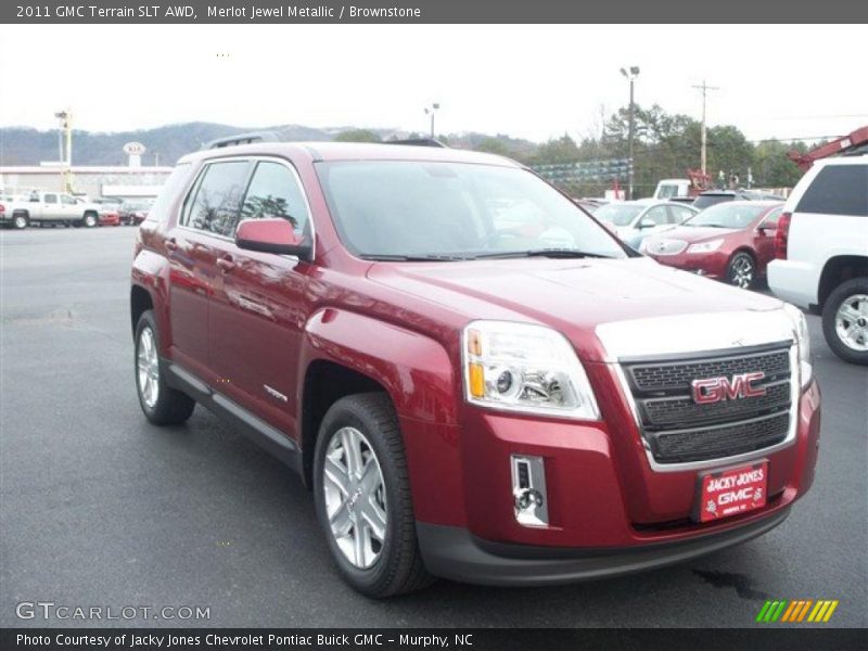 Merlot Jewel Metallic / Brownstone 2011 GMC Terrain SLT AWD