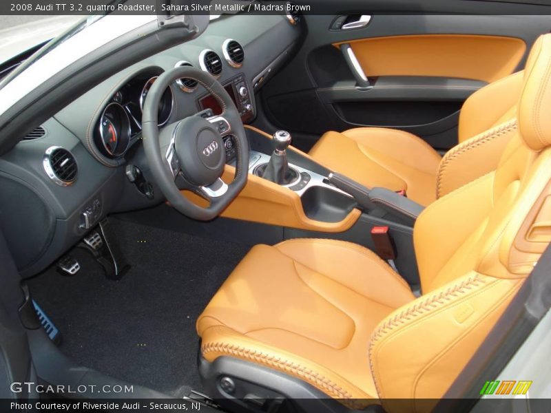 Sahara Silver Metallic / Madras Brown 2008 Audi TT 3.2 quattro Roadster