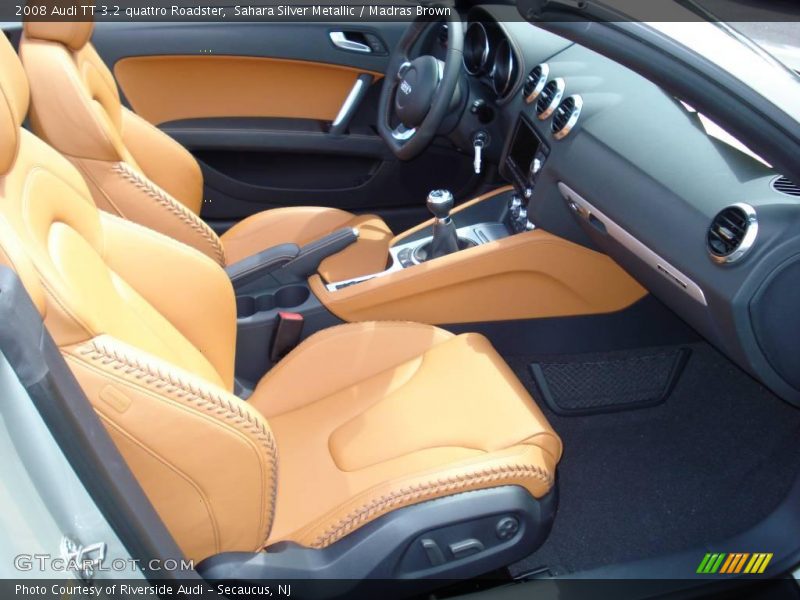 Sahara Silver Metallic / Madras Brown 2008 Audi TT 3.2 quattro Roadster