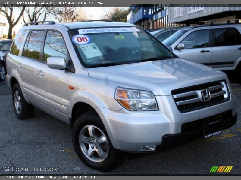 Billet Silver Metallic / Gray 2006 Honda Pilot EX-L 4WD