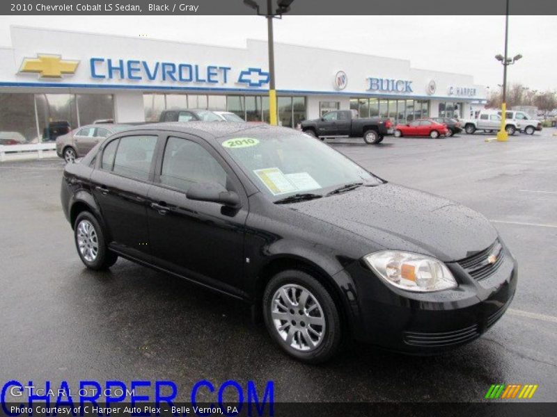 Black / Gray 2010 Chevrolet Cobalt LS Sedan