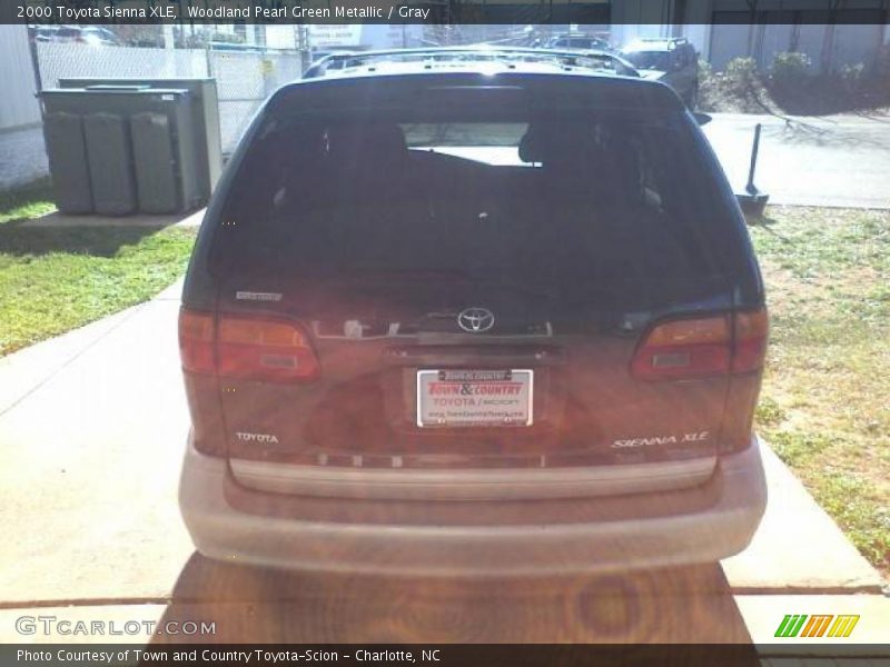 Woodland Pearl Green Metallic / Gray 2000 Toyota Sienna XLE