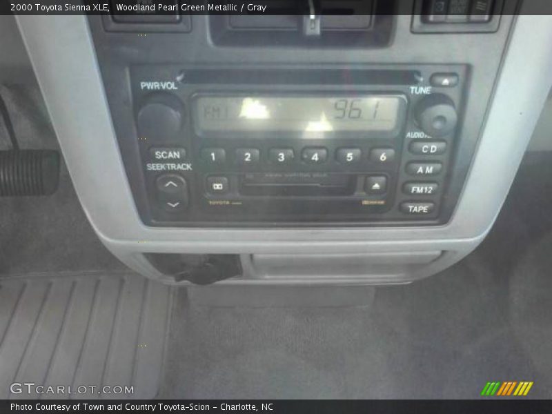 Woodland Pearl Green Metallic / Gray 2000 Toyota Sienna XLE