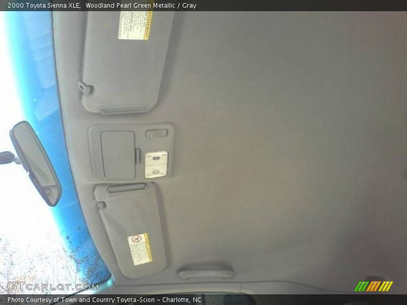 Woodland Pearl Green Metallic / Gray 2000 Toyota Sienna XLE