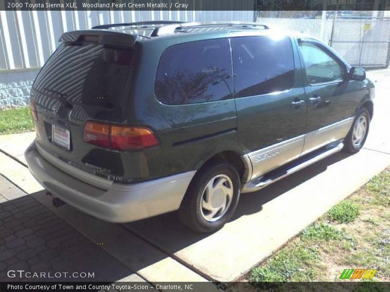 Woodland Pearl Green Metallic / Gray 2000 Toyota Sienna XLE
