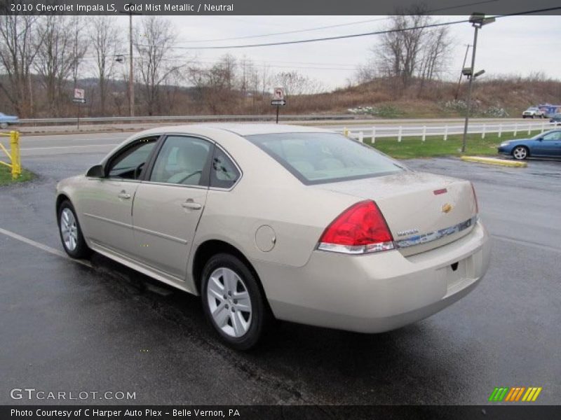 Gold Mist Metallic / Neutral 2010 Chevrolet Impala LS