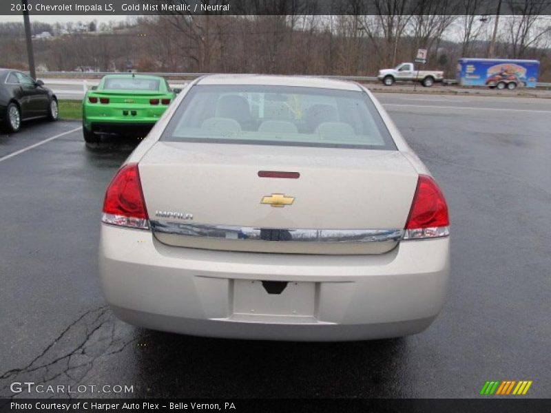 Gold Mist Metallic / Neutral 2010 Chevrolet Impala LS