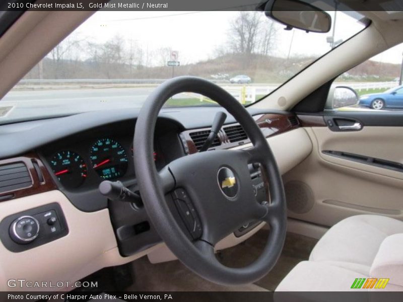 Gold Mist Metallic / Neutral 2010 Chevrolet Impala LS