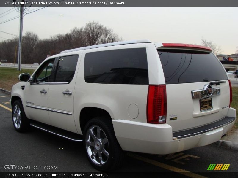 White Diamond / Cocoa/Cashmere 2009 Cadillac Escalade ESV AWD