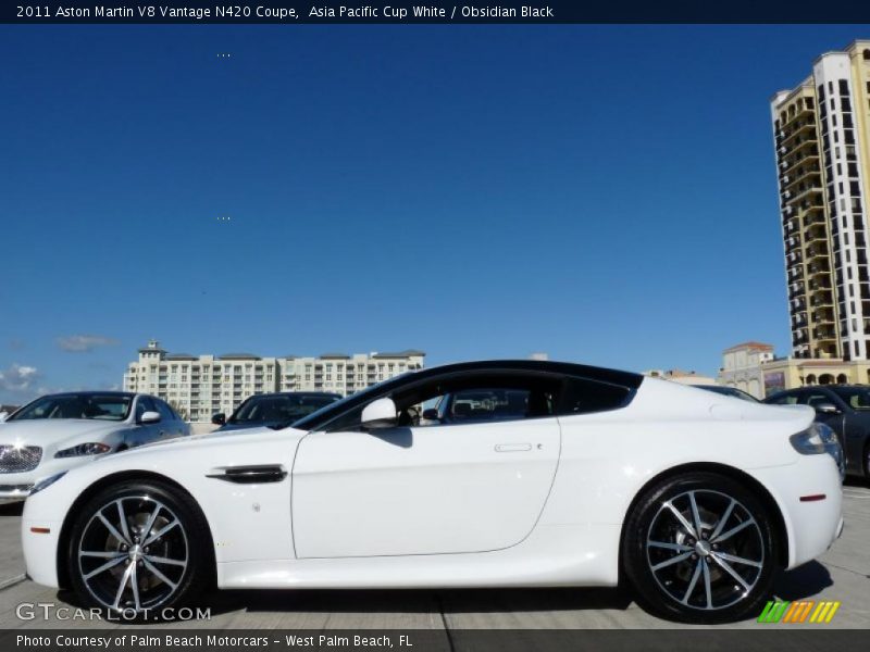  2011 V8 Vantage N420 Coupe Asia Pacific Cup White
