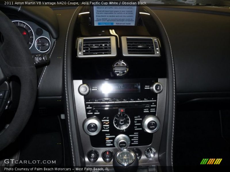 Controls of 2011 V8 Vantage N420 Coupe