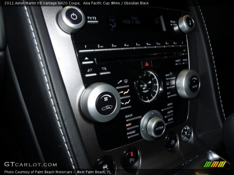 Controls of 2011 V8 Vantage N420 Coupe