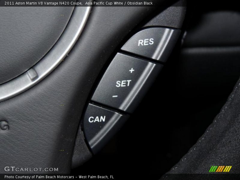 Controls of 2011 V8 Vantage N420 Coupe