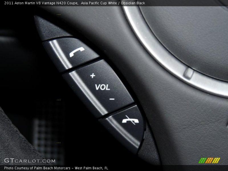 Controls of 2011 V8 Vantage N420 Coupe