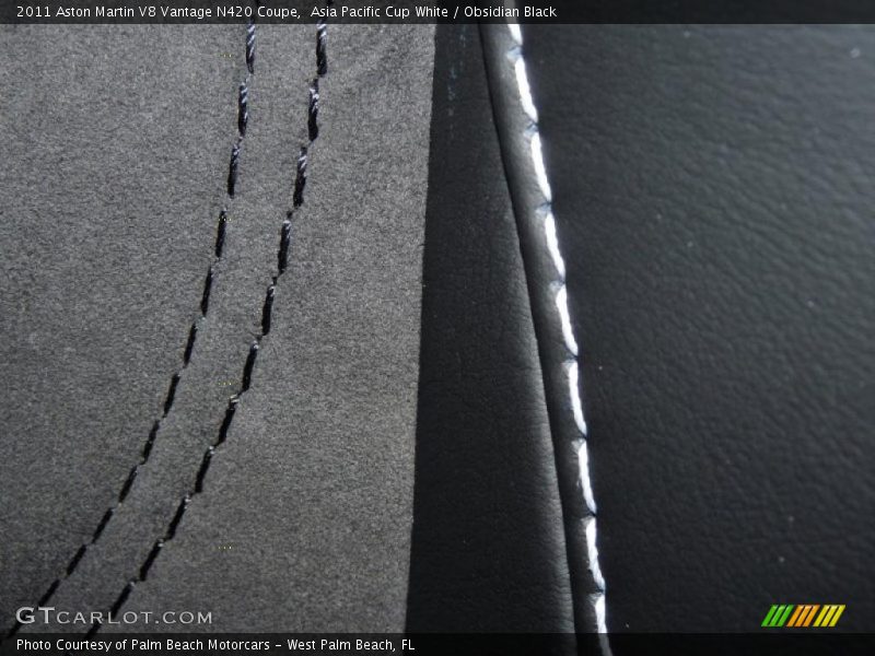 Asia Pacific Cup White / Obsidian Black 2011 Aston Martin V8 Vantage N420 Coupe