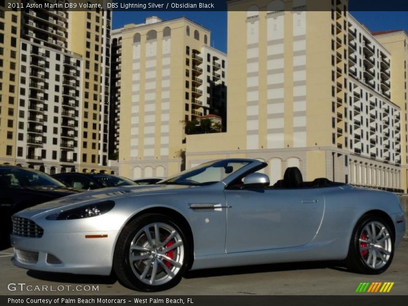 DBS Lightning Silver / Obsidian Black 2011 Aston Martin DB9 Volante