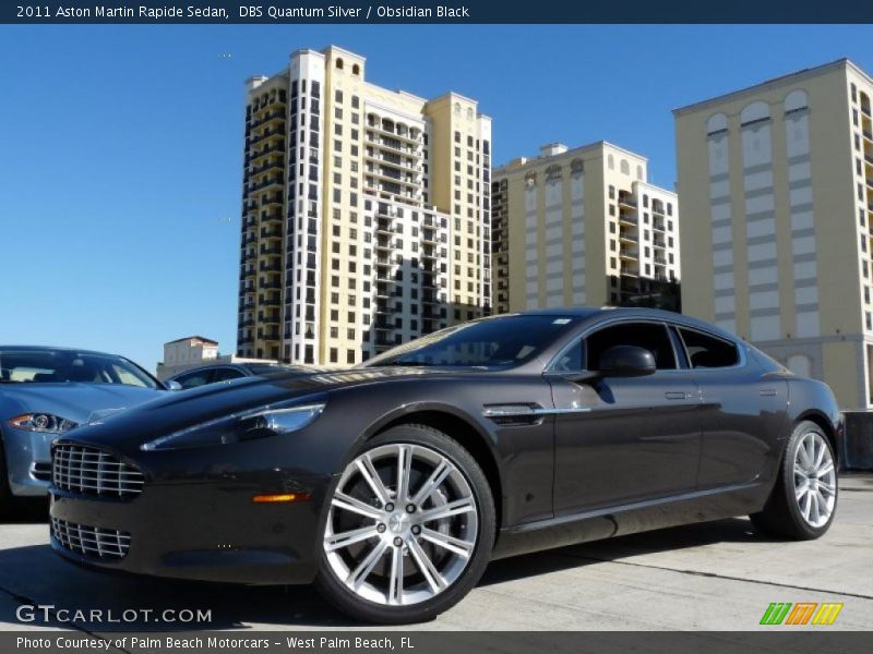 DBS Quantum Silver / Obsidian Black 2011 Aston Martin Rapide Sedan