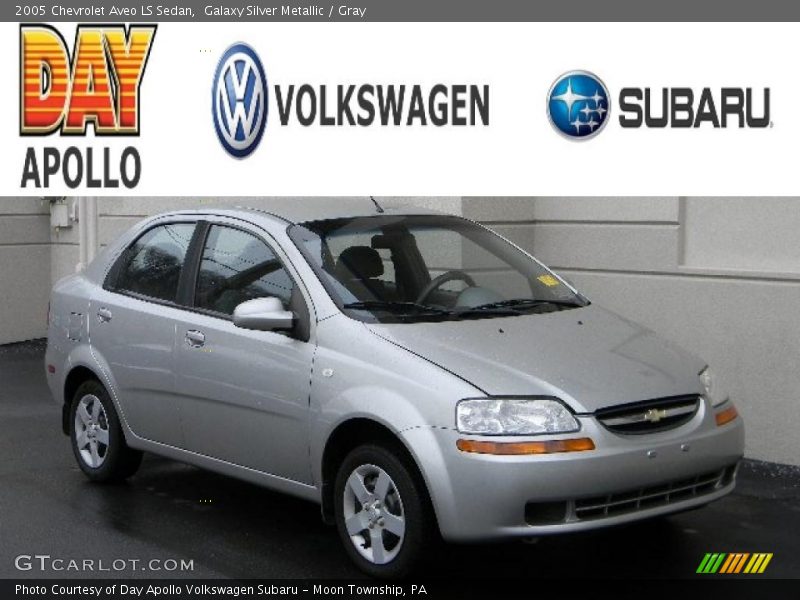 Galaxy Silver Metallic / Gray 2005 Chevrolet Aveo LS Sedan