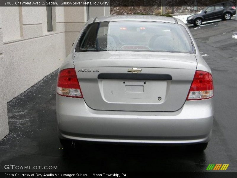 Galaxy Silver Metallic / Gray 2005 Chevrolet Aveo LS Sedan