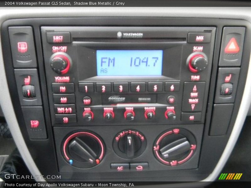Shadow Blue Metallic / Grey 2004 Volkswagen Passat GLS Sedan