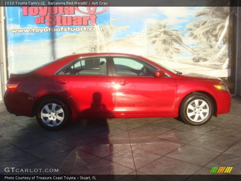 Barcelona Red Metallic / Ash Gray 2010 Toyota Camry LE