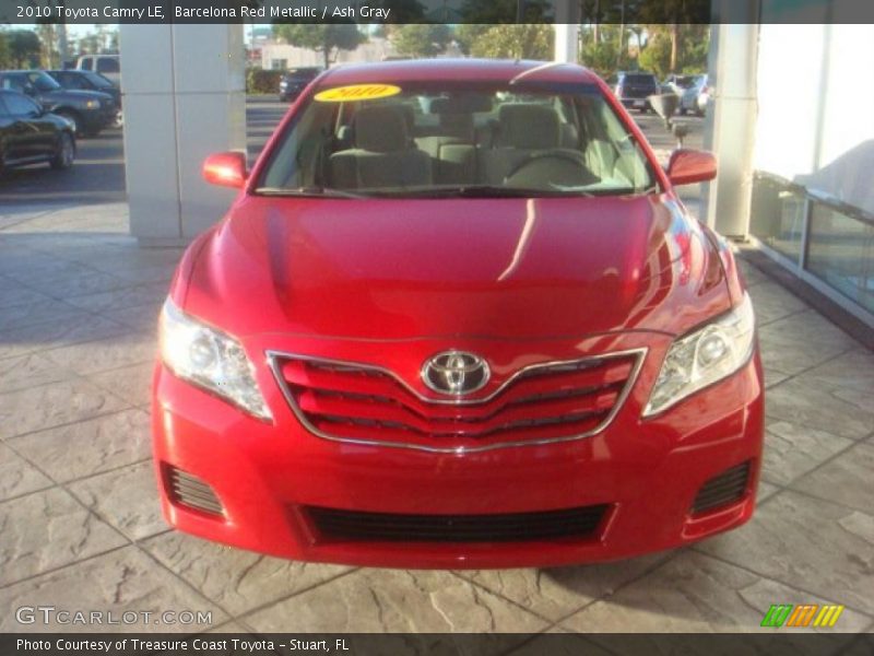 Barcelona Red Metallic / Ash Gray 2010 Toyota Camry LE