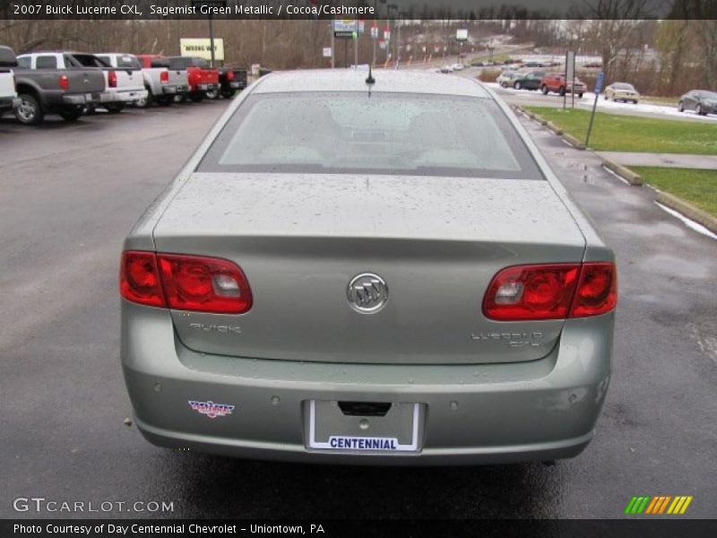 Sagemist Green Metallic / Cocoa/Cashmere 2007 Buick Lucerne CXL