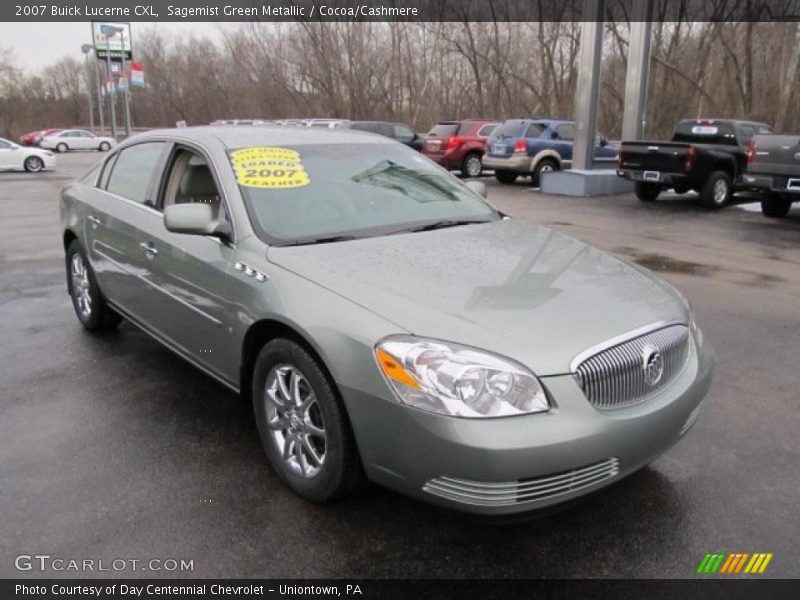Sagemist Green Metallic / Cocoa/Cashmere 2007 Buick Lucerne CXL