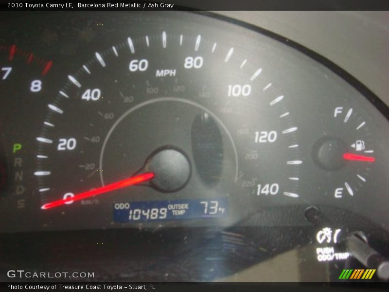 Barcelona Red Metallic / Ash Gray 2010 Toyota Camry LE