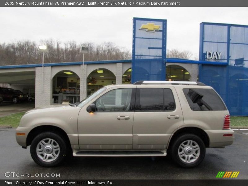 Light French Silk Metallic / Medium Dark Parchment 2005 Mercury Mountaineer V8 Premier AWD