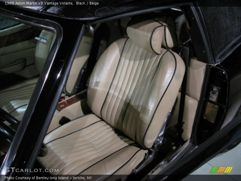 Front Seat of 1988 V8 Vantage Volante