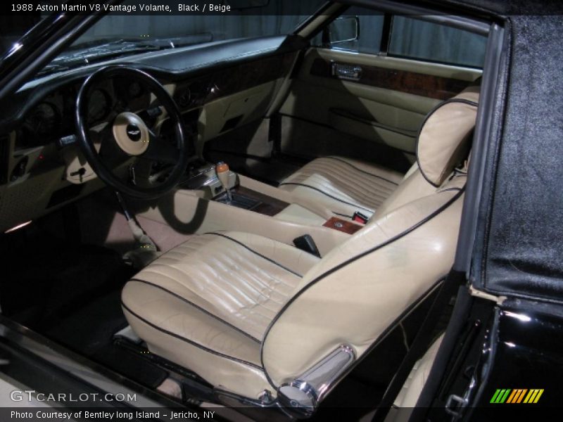 Beige Interior - 1988 V8 Vantage Volante 