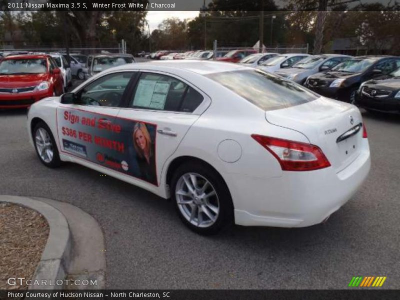 Winter Frost White / Charcoal 2011 Nissan Maxima 3.5 S