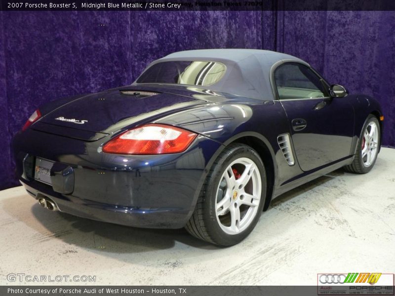 Midnight Blue Metallic / Stone Grey 2007 Porsche Boxster S