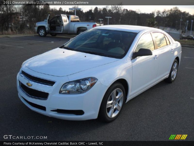 Summit White / Cocoa/Cashmere 2011 Chevrolet Malibu LS