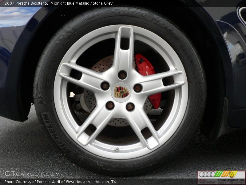 Midnight Blue Metallic / Stone Grey 2007 Porsche Boxster S